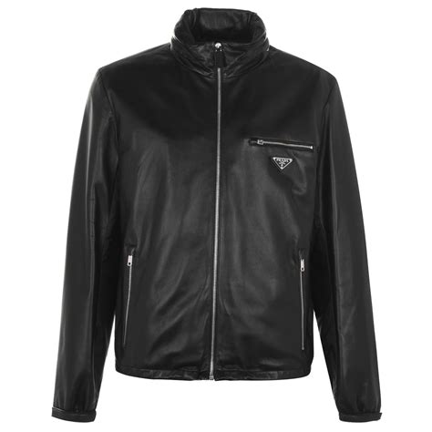 mens prada leather jacket